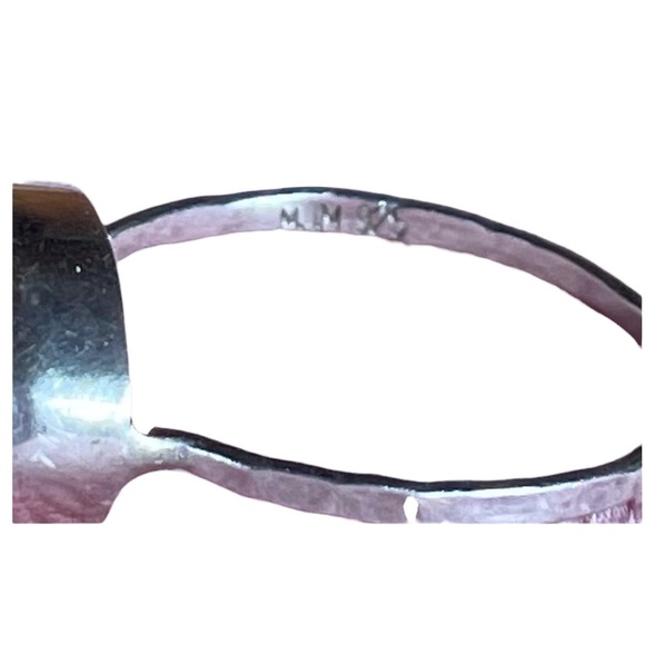 Melissa Joy Manning .925 Sterling Silver Beautiful White Druzy Ring - Picture 7 of 8